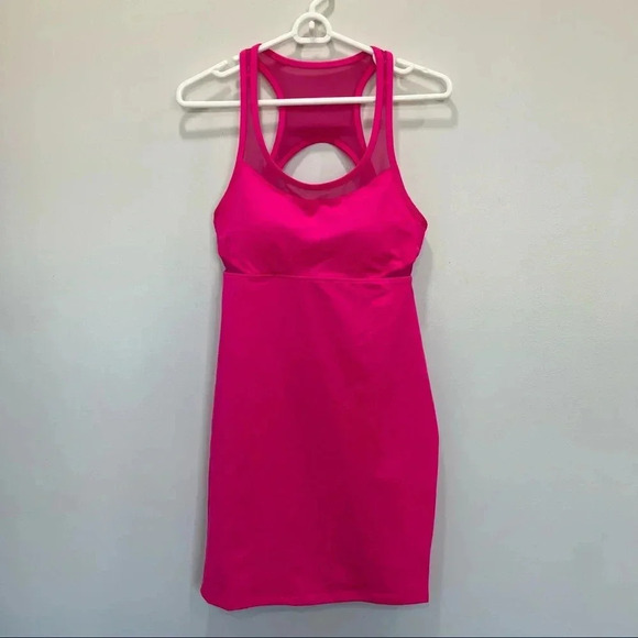 Fabletics Tropez Dress Hot Pink size M - Picture 2 of 10